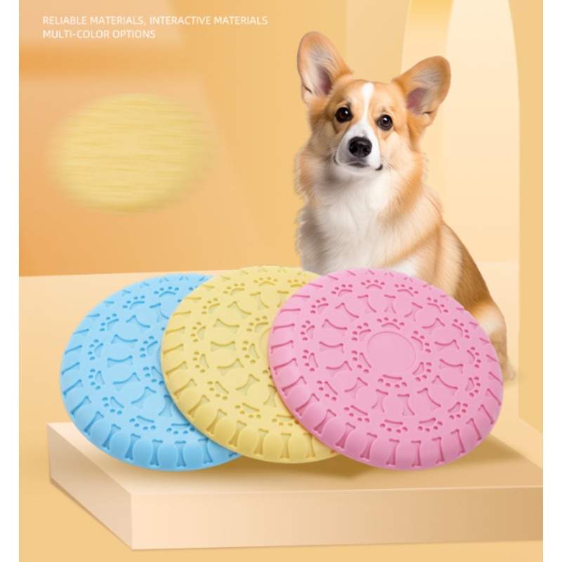 Flying Disc Dog Training Toy - 중형/대형견을 위한 내구성이 뛰어난 플라잉 디스크: