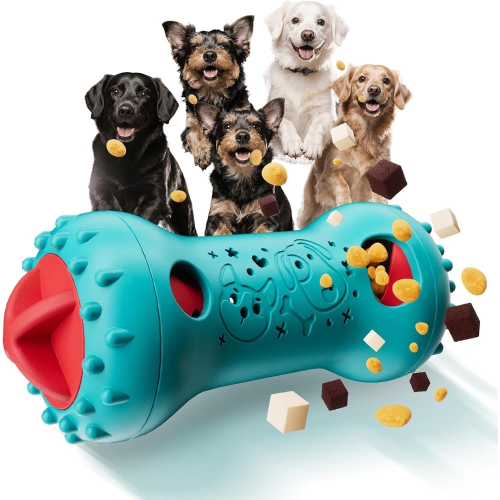 인터랙티브 강아지 장난감, 조절 가능한 간식 배출 장난 - Indestructible Dog Chew Toy 리뷰 및 가격