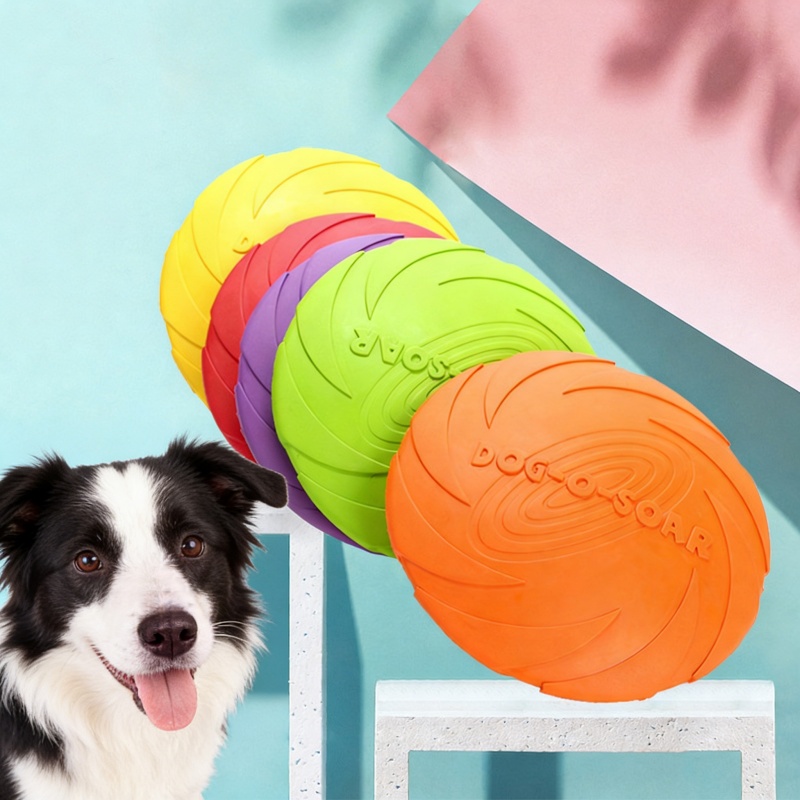 강아지와 고양이를 위한 상호작용형 실리콘 플라잉 소서  - Flying Disc Dog Training Toy 리뷰 및 가격